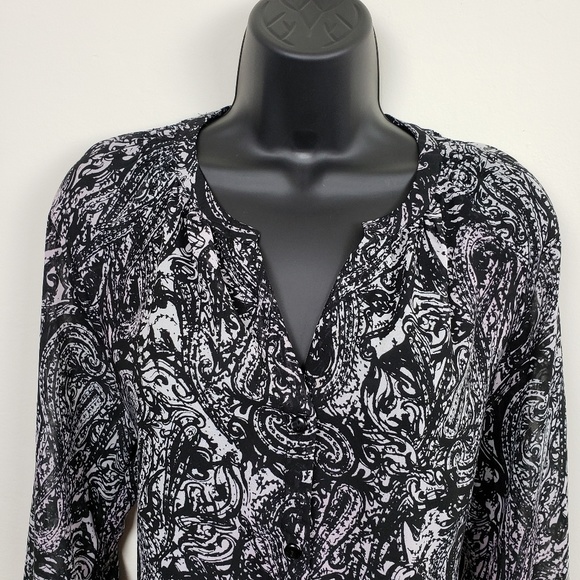KUT FROM THE KLOTH long-sleeve paisley blouse - Picture 3 of 6
